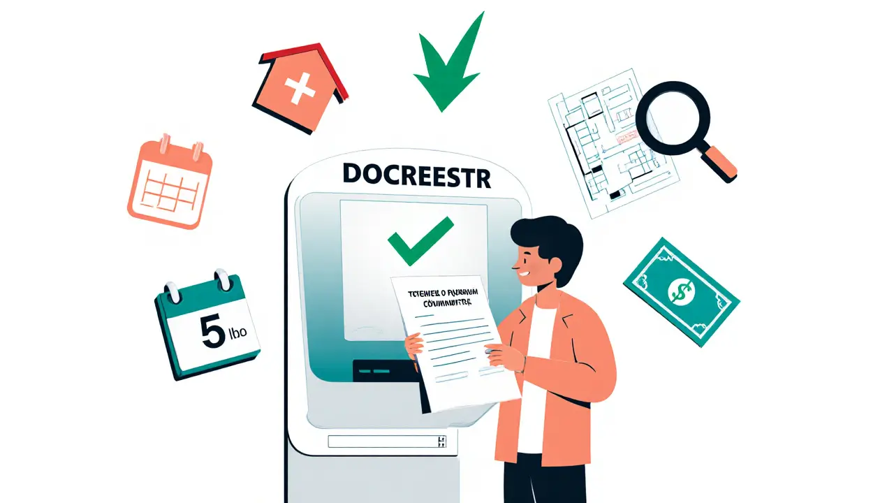 Человек подает заявление на пересмотр оценки через портал Росреестра и получает подтверждение.