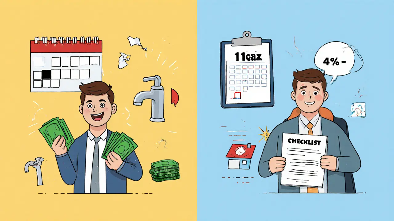 Два сценария управления арендой: с ошибками и с правильным учетом расходов.