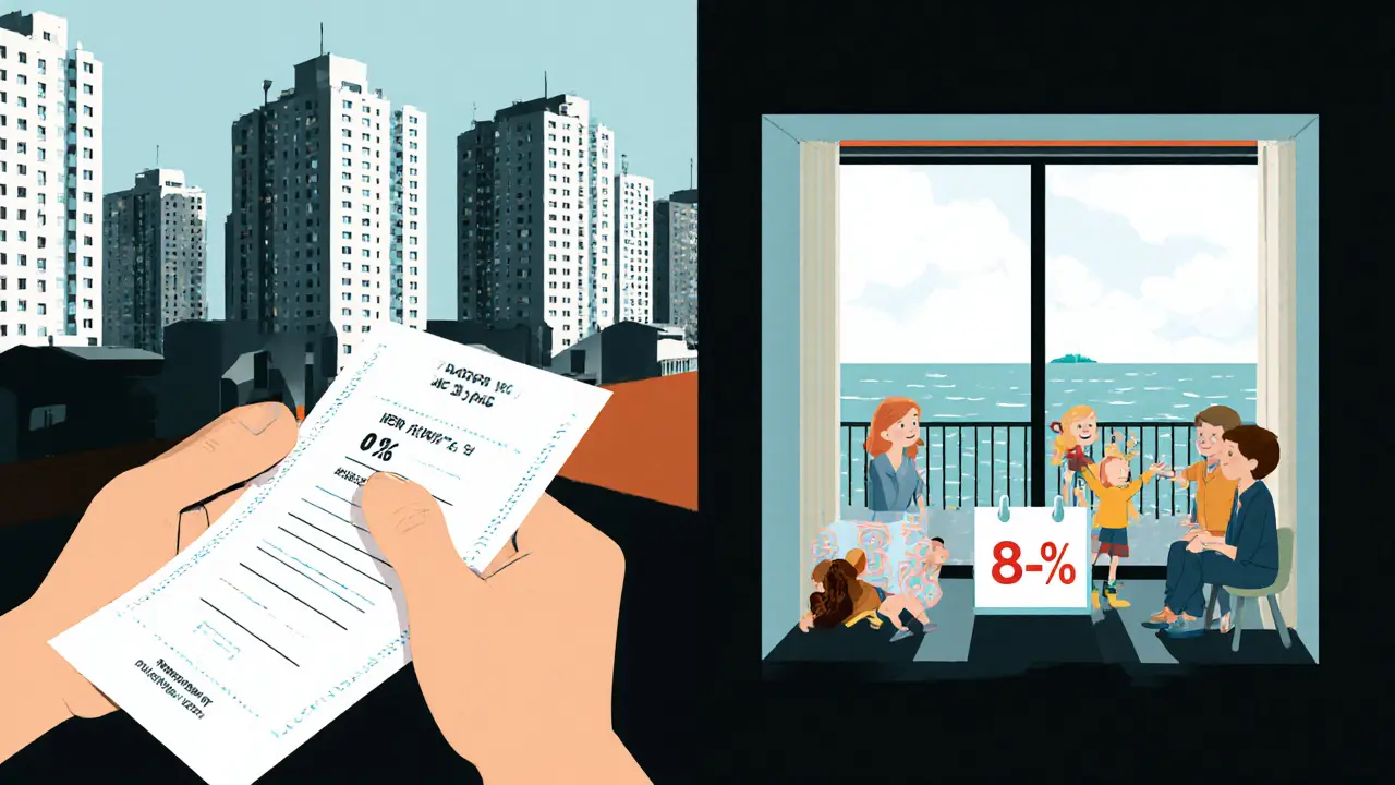 Сравнение дорогостоящей квартиры в Москве и прибыльной в Краснодаре с видом на море.