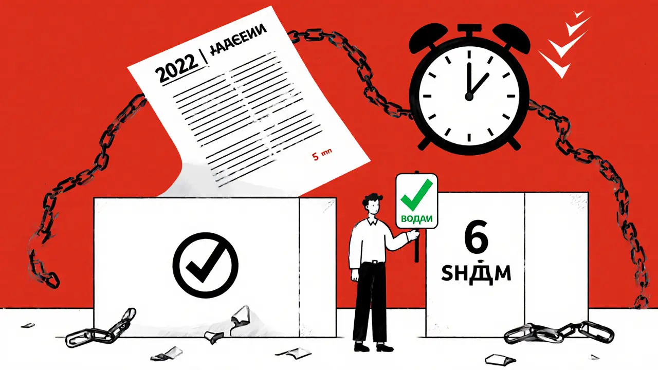 Маленькая доля меньше 6 кв. м. с красным запретом, рядом — допустимый размер с галочкой.