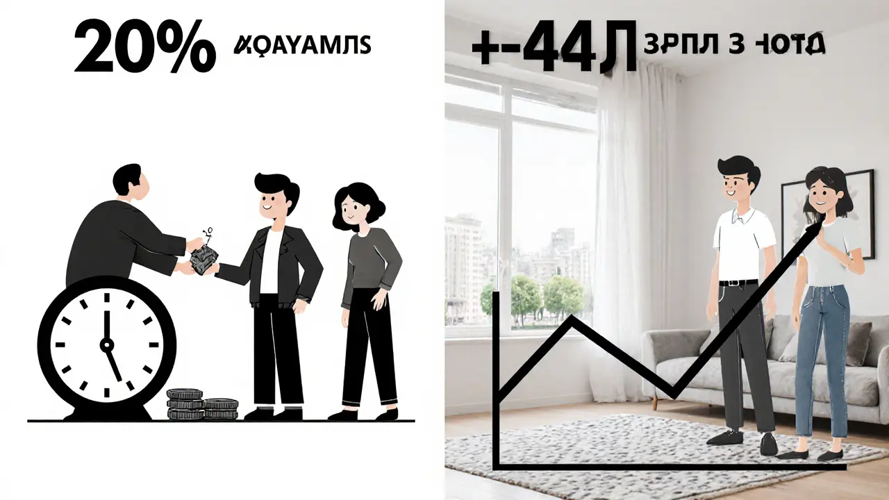 Сравнение покупки на котловане и готовой квартиры с графиком роста цены