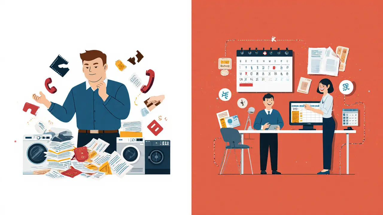 Сравнение хаотичного самостоятельного управления и профессиональной управляющей компании.