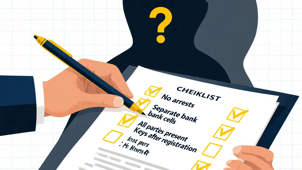 Юридический чек-лист с проверенными пунктами для безопасной сделки с недвижимостью, оформленный в минималистичном стиле.