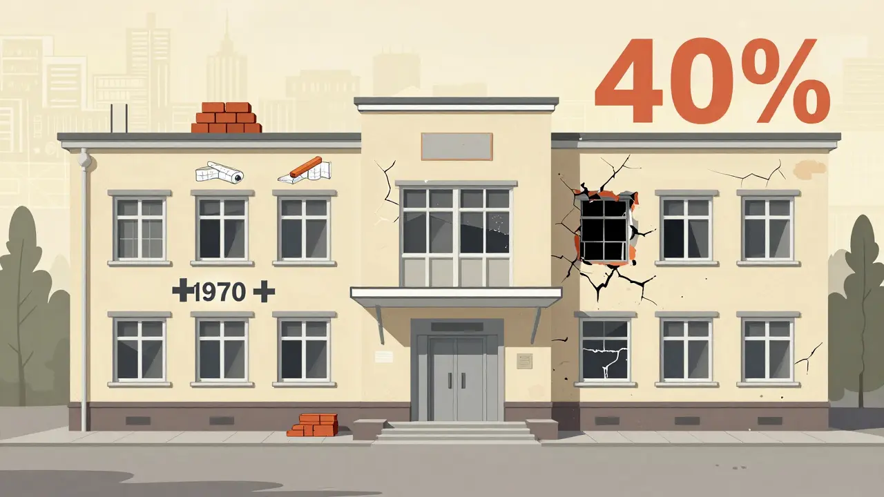 Старая школа с раздельным изображением затрат на восстановление и износа.