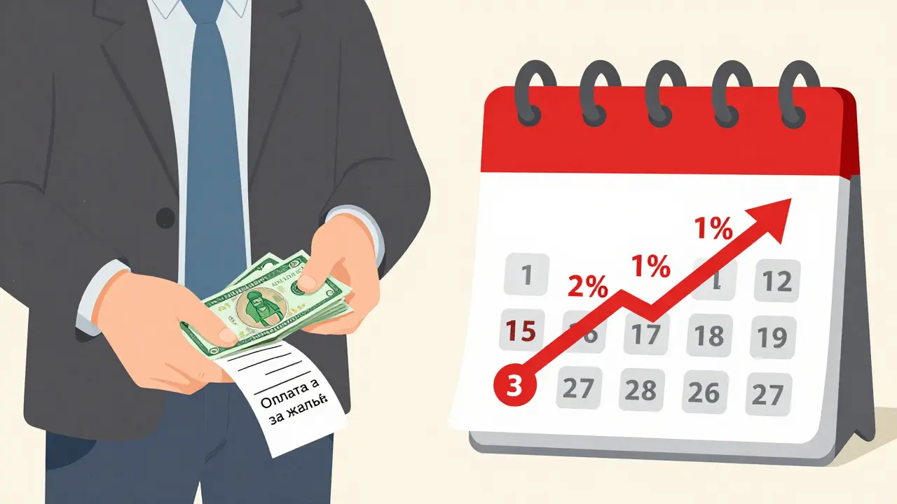 Разделённая сцена: оплата наличными ИП и распределение платежей по годам с процентами.