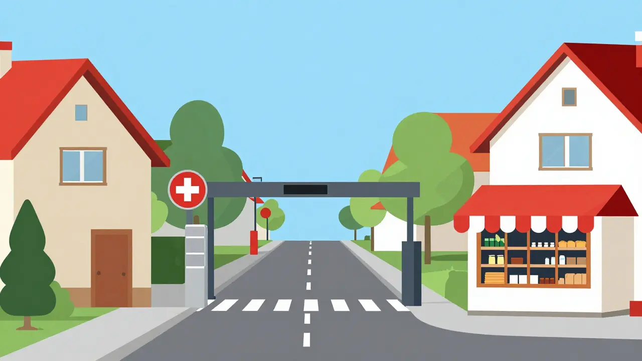 Бизнес-класс поселка с охраной, магазином и чистыми дорогами