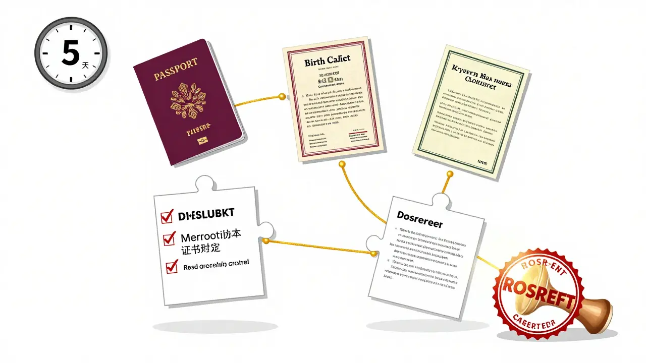 Документы для регистрации доли ребенка: паспорта, свидетельства и соглашение, соединённые нитями к печати Росреестра.