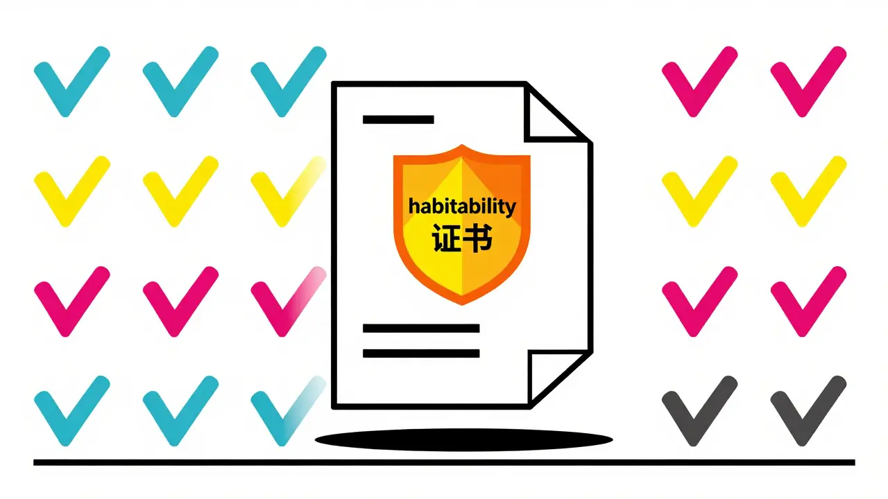 Сертификат пригодности жилья с защитным знаком качества