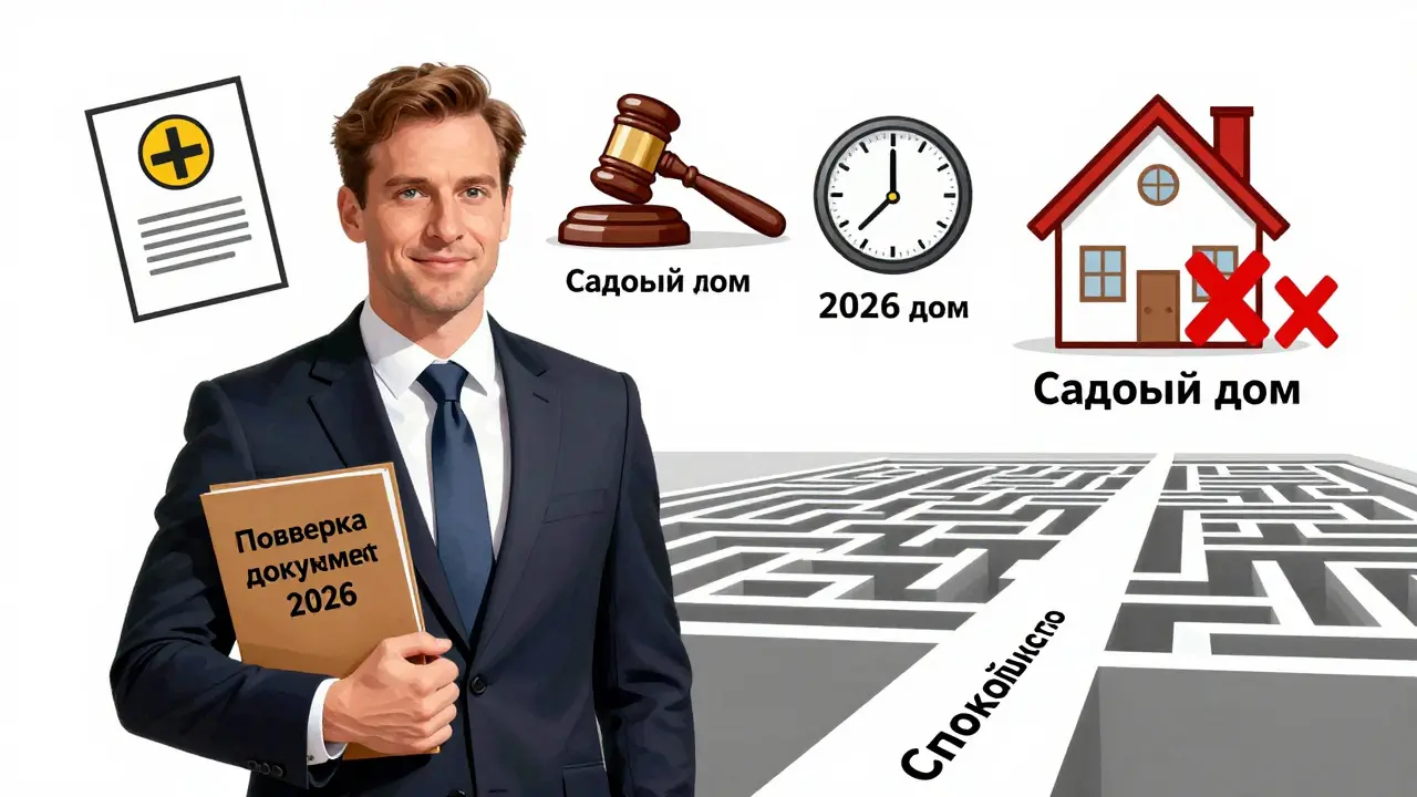 Юрист объясняет риски покупки загородного дома в 2026 году.