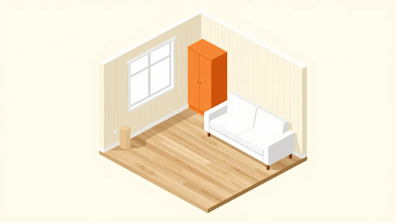 Иллюстрация квартиры с чистовой отделкой, готовой к заселению