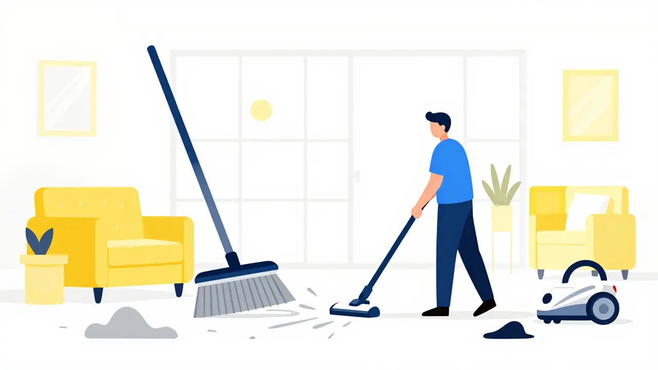 Уборка и расхламление квартиры в геометрическом стиле