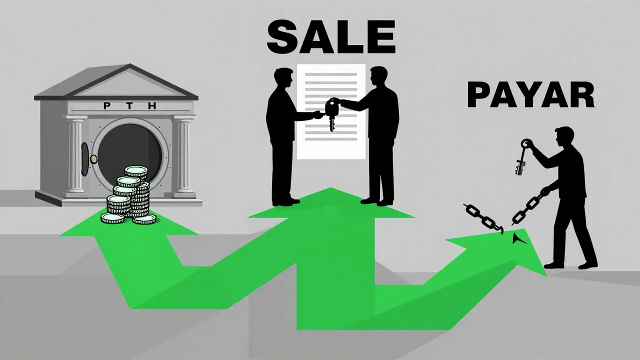 Три пути продажи квартиры с ипотекой, изображенные геометрическими фигурами